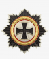 Preview: Breast star German cross in gold